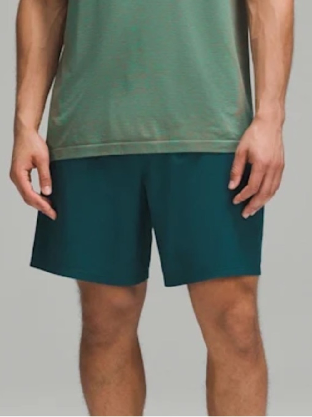 Lululemon pace breaker green shorts large